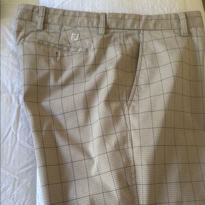 FootJoy Men's Tan Plaid Pants